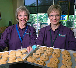 Volunteers bake cookies for patients at McLane Children's