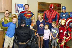 Superheros and royalty dine with the Grandparents' Club