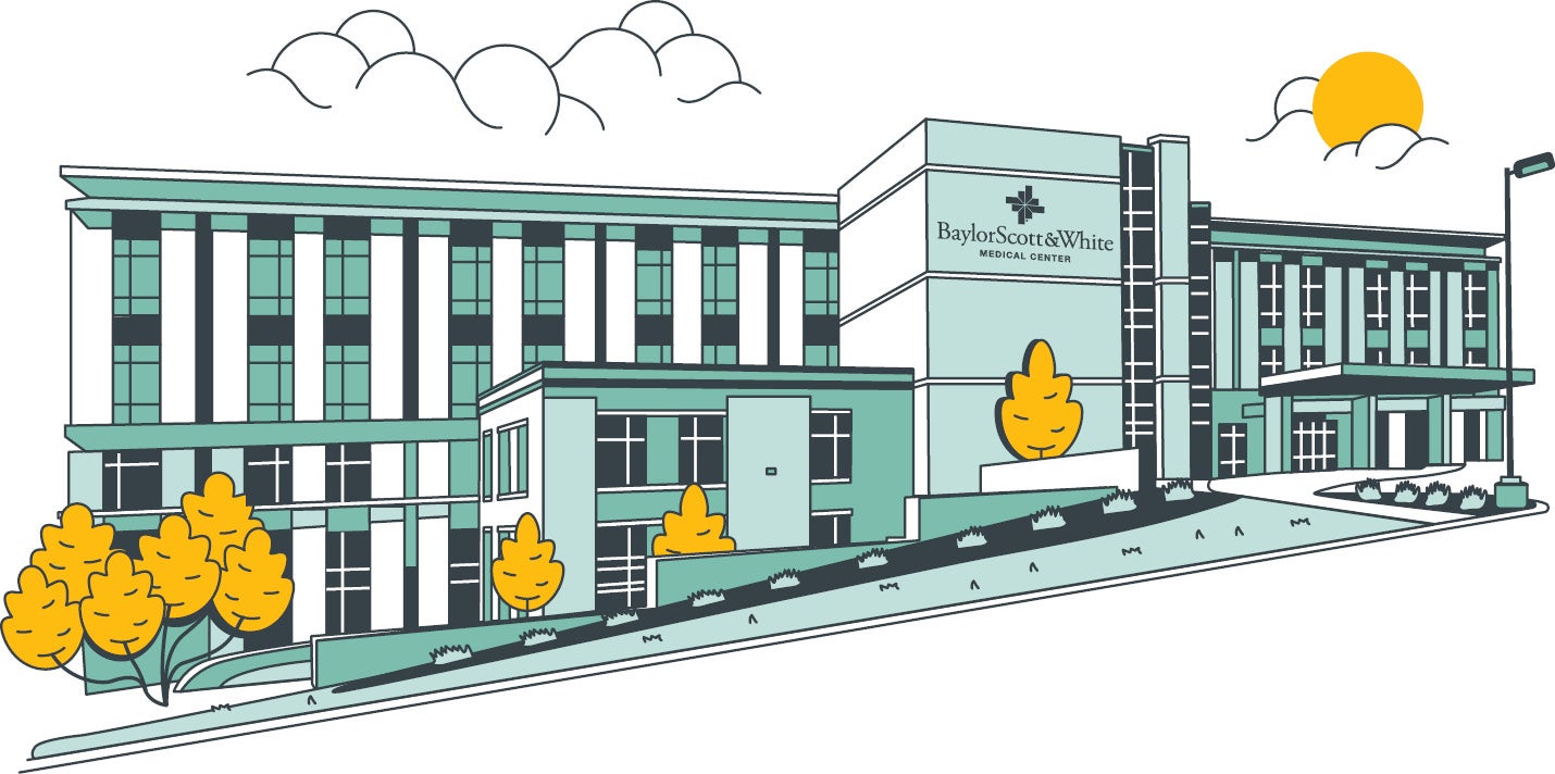 An artist's rendering of Baylor Scott & White Medical Center - Marble Falls